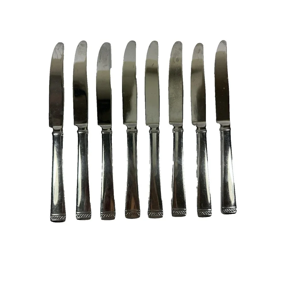 Gorham Lady Anne Signature Dinner Knives Set Of 8 Renaissance-Style